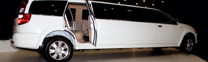 white comfortable limousine