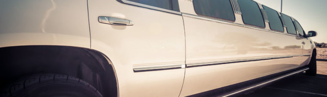 white limo under the sun