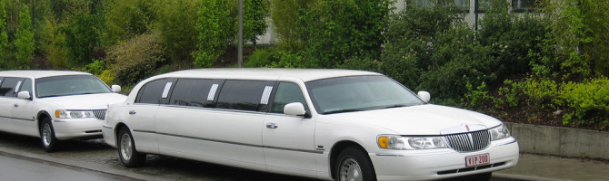 white limo parked