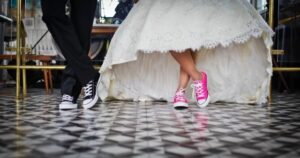 Wedding kids in sneakers