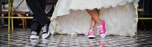 Wedding kids in sneakers