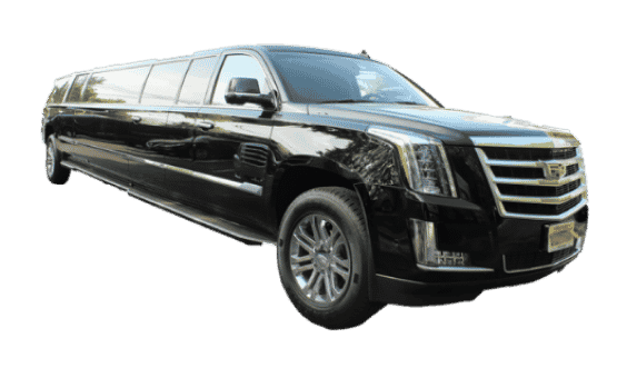 BLACK CADILLAC ESCALED STRETCH LIMOUSINE