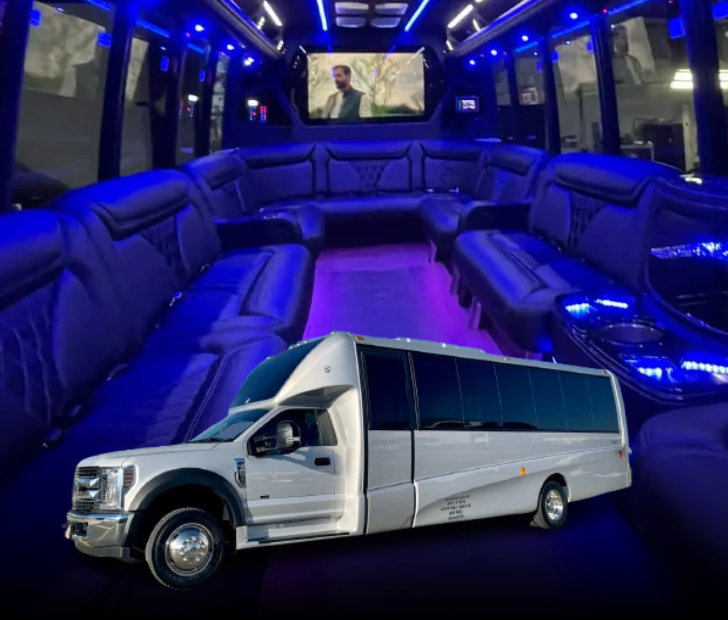 24-passenger limo for large group